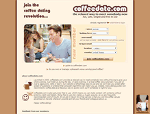 Tablet Screenshot of coffeedate.com